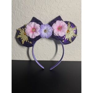 Minnie Mickey Mouse Ears headband Disney Rapunzel Tangled Princess HANDMADE